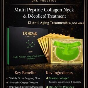 Luxury Skincare Multi Peptide Collagen Neck & Décolleté Treatment – Spa size 12